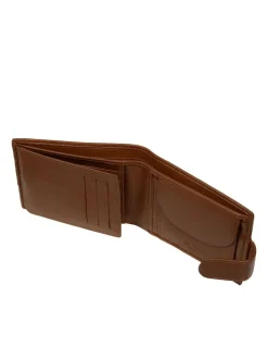 Cultured London Marron - Portefeuille en cuir « Leo » Sale