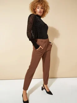 Roman Marron - Originals Coupe droite Pantalons de travail Outlet