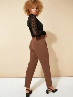 Roman Marron - Originals Coupe droite Pantalons de travail Outlet