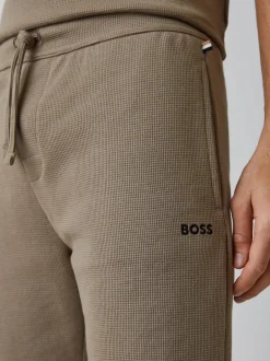 BOSS - Short gaufré Marron Discount