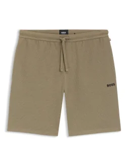 BOSS - Short gaufré Marron Discount