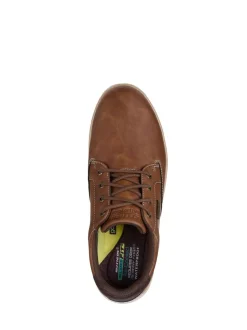 Skechers Marron - Mens Garlan Shoes Online