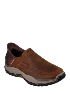 Skechers Marron - Respected Elgin Slip In Shoes