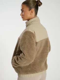 South Beach Marron - Borg Doudoune zippée Sale