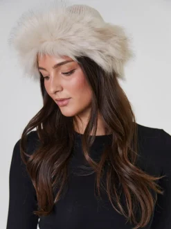 South Beach Marron - ensemble bonnet et gants en fausse fourrure Hot