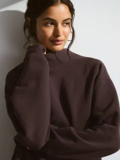 YPB Abercrombie & Fitch Marron - Sweat-shirt New