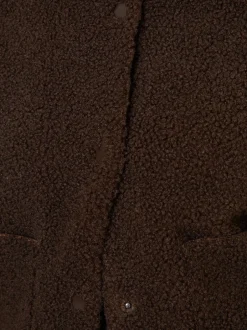 Threadbare Marron - Borg aviateur imitation peau de mouton Discount