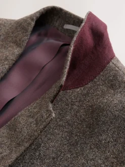 Next Marron - Veste de costume habillé Abraham Moon en 100% laine britannique Donegal Online