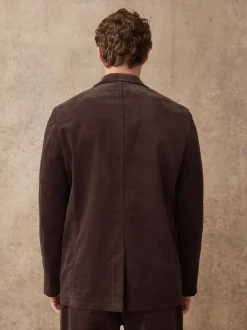 Next Marron - Veste de costume décontractée en velours côtelé Online