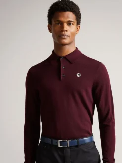 Ted Baker Marron - Veste en cuir réversible Karmer Best