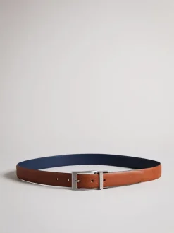 Ted Baker Marron - Veste en cuir réversible Karmer Best