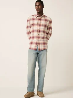 Next Marron - Vérifiez chemise à manches longues Clearance