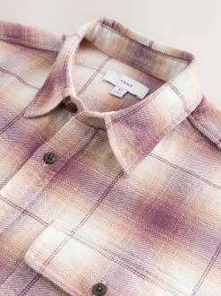 Next Marron - Vérifiez chemise à manches longues Clearance