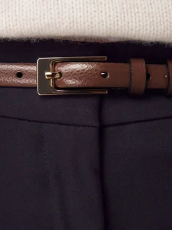 Next Marron café - Ceinture N. Premium Skinny Made In Italie en Cuir Hot