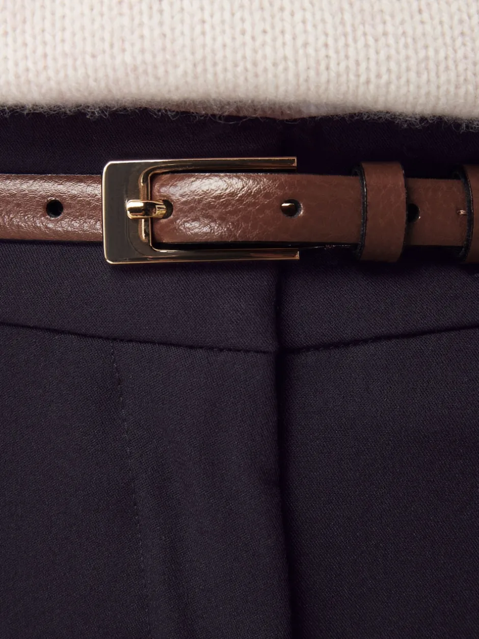 Next Marron café - Ceinture N. Premium Skinny Made In Italie en Cuir Hot