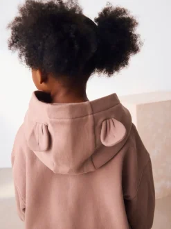 Next - Sweat à capuche zippé (3mths-7yrs) Marron café Outlet