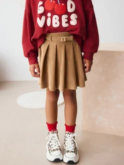 Next Marron chameau - Jupe en velours côtelé (3-16ans) Sale