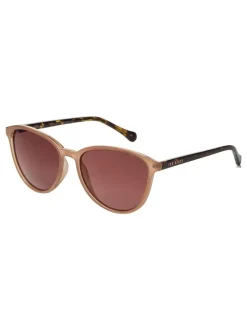 Ted Baker Marron chameau/écaille de tortue - Lunettes de soleil classiques pour les yeux ronds Sale