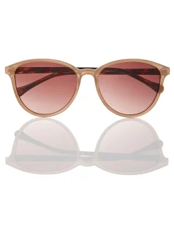 Ted Baker Marron chameau/écaille de tortue - Lunettes de soleil classiques pour les yeux ronds Sale