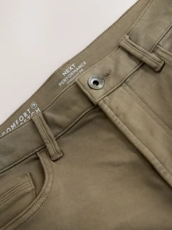 Next Marron champignon - - Jeans stretch de confort Ajustement droit New