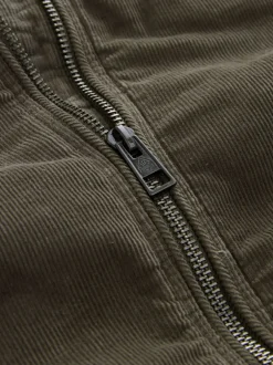 Next Marron champignon - Veste doublée en velours côtelé et en peau de mouton Online