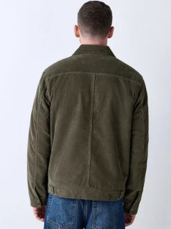 Next Marron champignon - Veste doublée en velours côtelé et en peau de mouton Online