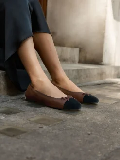 Next - Ballerines à bout rond Marron chocolat Outlet