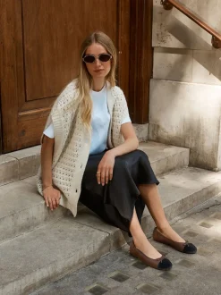 Next - Ballerines à bout rond Marron chocolat Outlet