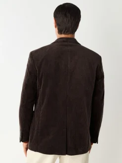 Next Marron chocolat - Blazer en velours côtelé Discount
