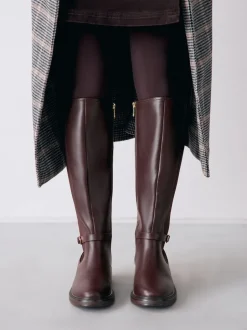 Next Marron chocolat - Bottes d’équitation Forever Comfort® à boucle Hot