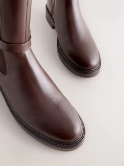 Next Marron chocolat - Bottes d’équitation Forever Comfort® à boucle Hot