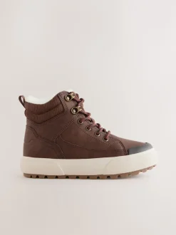 Next Marron chocolat - Bottes hautes à doublure chaude Online