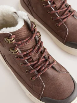 Next Marron chocolat - Bottes hautes à doublure chaude Online