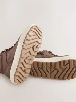 Next Marron chocolat - Bottes hautes à doublure chaude Online