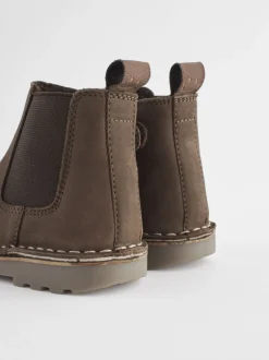 Next Marron chocolat - Bottines Chelsea en cuir doublées Best