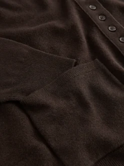 Next - Cardigan ultra-doux à col en V avec poches Marron chocolat Online