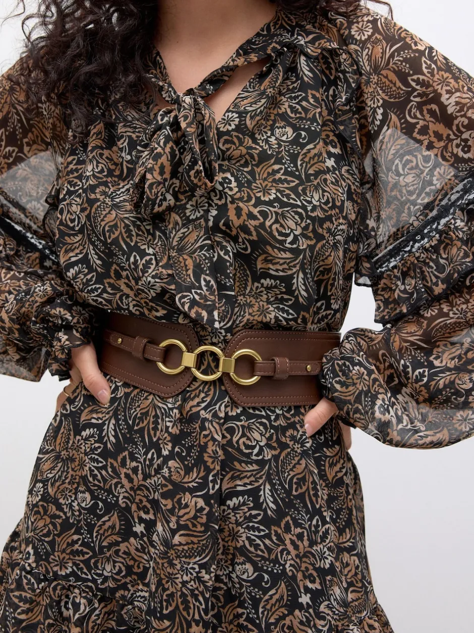 Next Marron chocolat - Ceinture corset large Sale