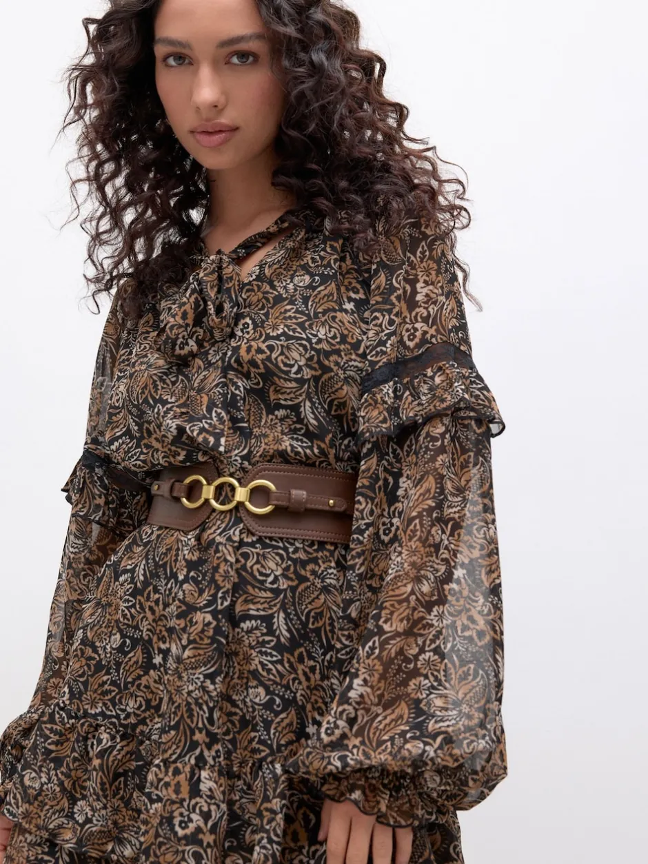 Next Marron chocolat - Ceinture corset large Sale