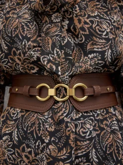 Next Marron chocolat - Ceinture corset large Sale