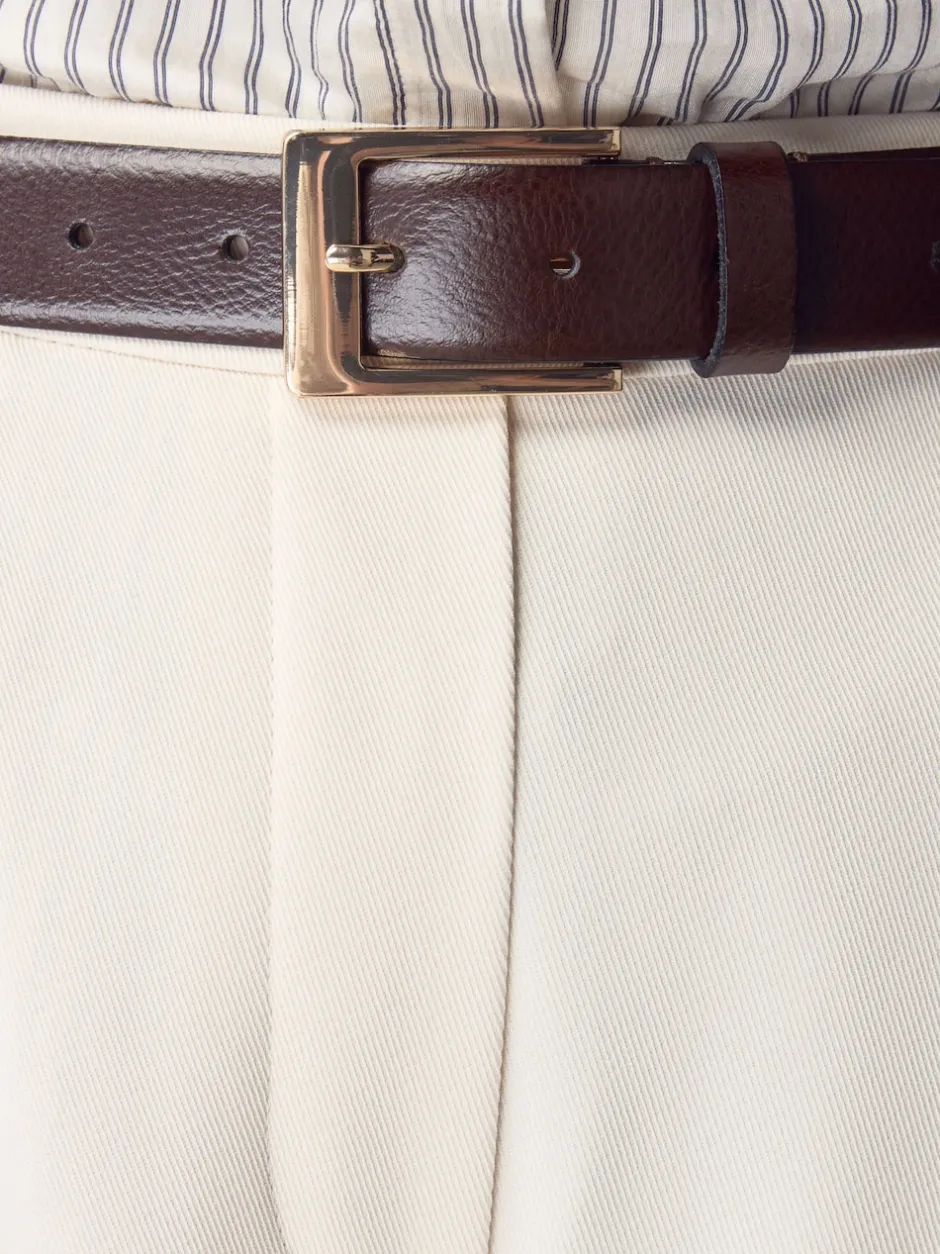 Next Marron chocolat - Ceinture N. Premium Made In Italie en Cuir New