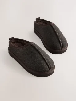 Next - Chaussons mules douillets Marron chocolat à chevrons Online