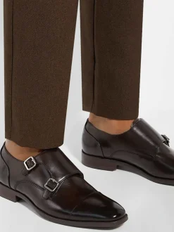 Dune London Marron chocolat - Coupe classique - Satchin Flex Sole Toecap Monk Shoes