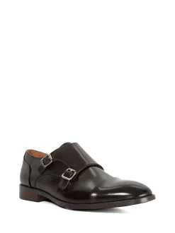 Dune London Marron chocolat - Coupe classique - Satchin Flex Sole Toecap Monk Shoes