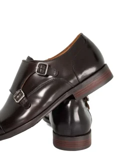 Dune London Marron chocolat - Coupe classique - Satchin Flex Sole Toecap Monk Shoes