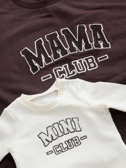 Next Marron chocolat - Ensemble sweat-shirt de grossesse court Sale