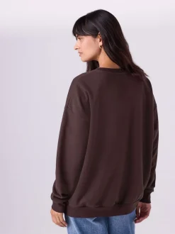 Next Marron chocolat - Ensemble sweat-shirt de grossesse court Sale