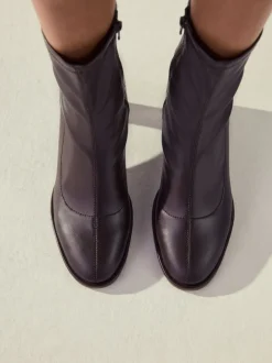 Next Marron chocolat - Forever Comfort® Bottes/Bottines chaussettes à bout rond Clearance