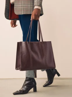 Next Marron chocolat - Fourre-tout structuré Best