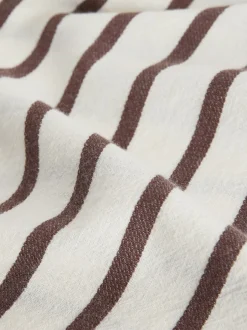 Next Marron chocolat - Jupe colonne d’été avec lin Outlet