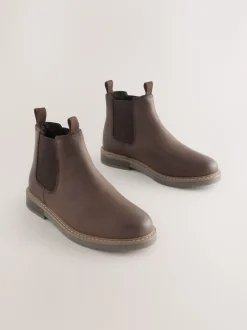 Next Marron chocolat - Leather Chelsea Boots Outlet